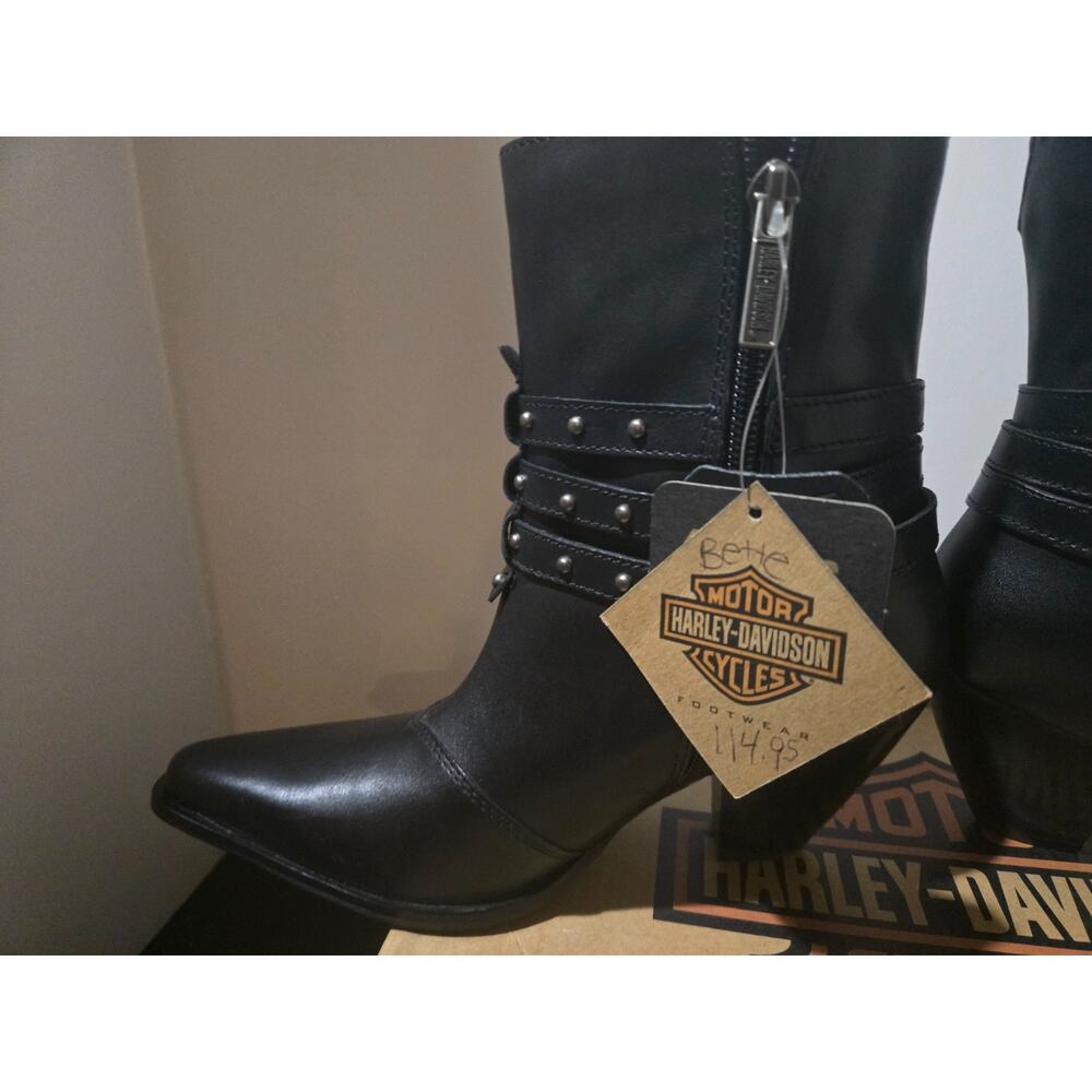 Harley Davidson Bette 3 strap Zip Boot ladies size 9.5 - Picture 7 of 16